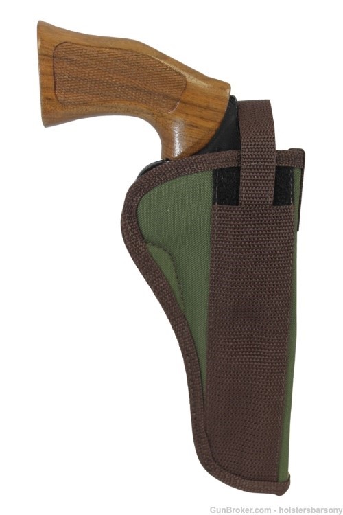 Barsony Woodland Green Cross Draw Holster for 6" Revolvers Size 8 Right-img-2