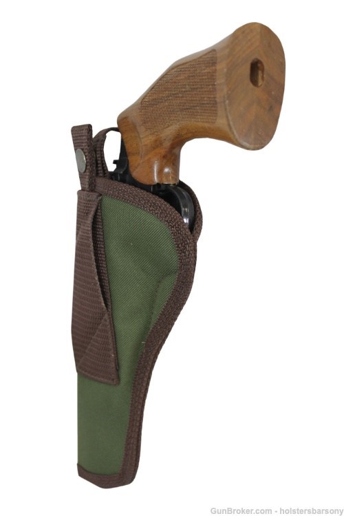 Barsony Woodland Green Cross Draw Holster for 6" Revolvers Size 8 Right-img-5