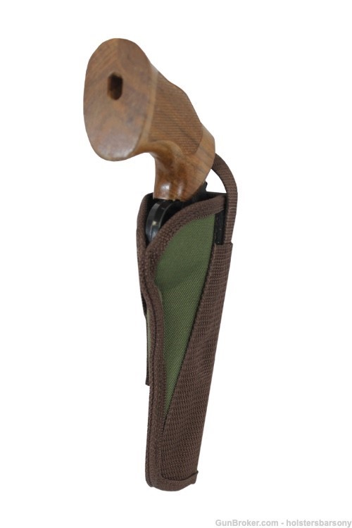 Barsony Woodland Green Cross Draw Holster for 6" Revolvers Size 8 Right-img-3