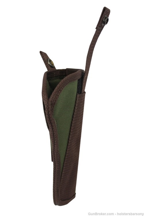 Barsony Woodland Green Cross Draw Holster for 6" Revolvers Size 8 Right-img-4