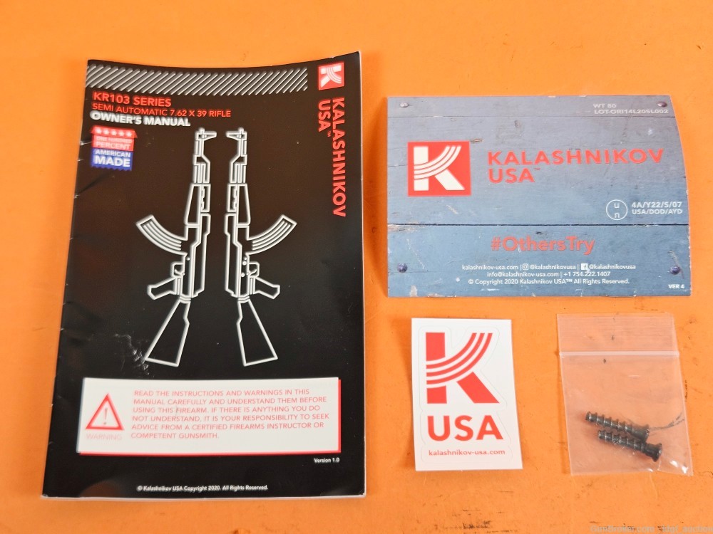 Kalashnikov K-USA KR-103 AK-47 Zenitco Furniture, Folding Stock 7.62x39-img-42