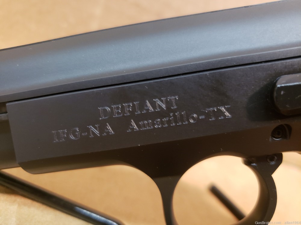 Italian Firearms Group IFG Defiant Compact Tanfoglio 9mm CZ Clone-img-7