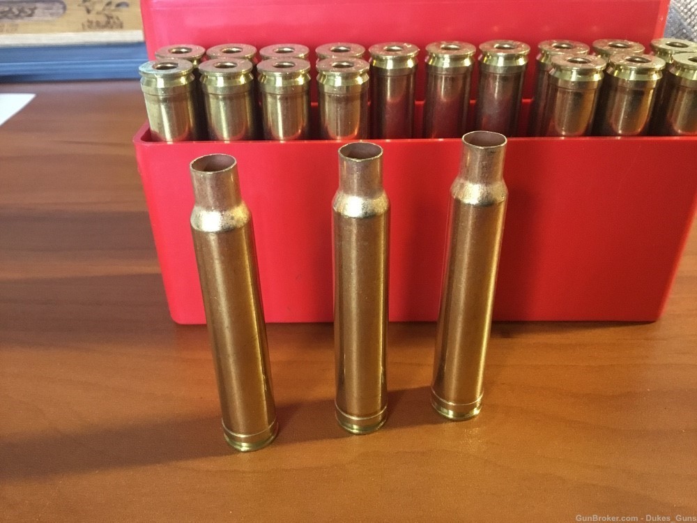 8MM Remington mag Brass- New box of 20 rounds-img-0