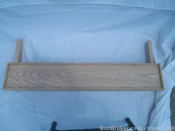 Unfinished Oak Butt Rest for 36" Closet Wall Rack-img-1