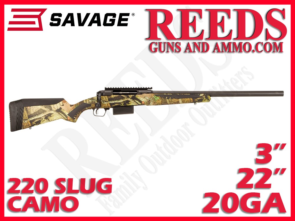 Savage 220 Slug Gun Break Up Country Camo 20 Ga 3in 22in 57380-img-0