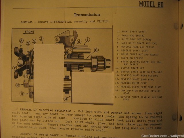 1955 Oliver Model "BD" Crawler Tractor Instr. Manual 5D000 3500000-img-4