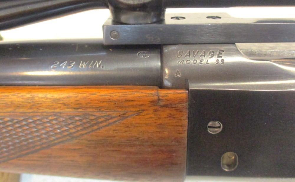 Savage Model 99A Lever Action Rifle .243 Win 24” 4+1 Walnut-img-2