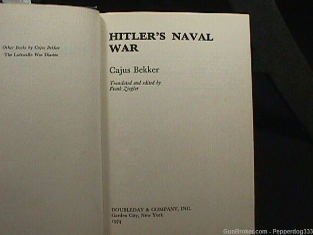 1974 Edition of Adolf ‘s Book Titled s Naval War in Hard Cover-img-2