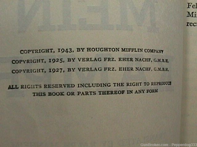 1943 Edition of Adolf ‘s Book Titled Mein Kampf in Paperback-img-3