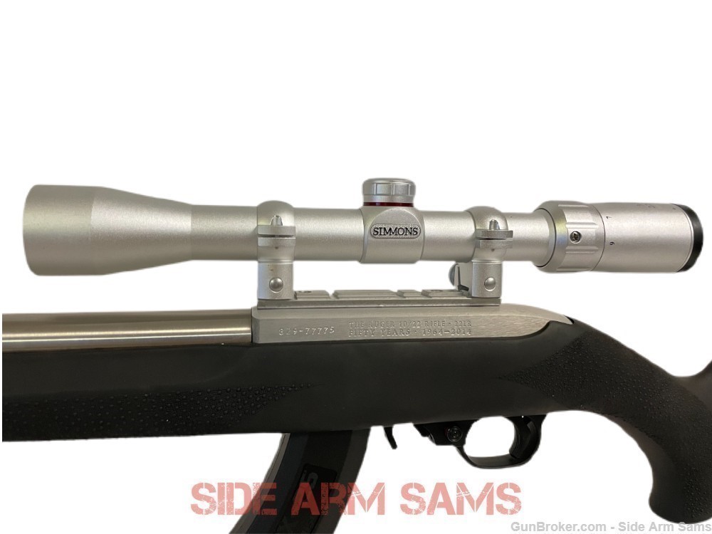NEW RUGER 10/22 S/S 20 " Integrally Suppressed Hogue Stock, Optics, Harris-img-4
