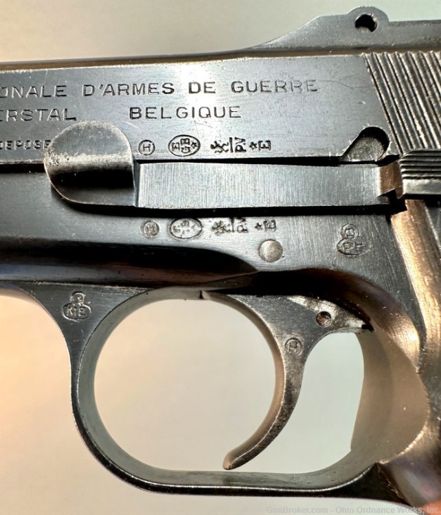Pre-war Belgian Military Issue Slotted Tangent Hi Power Pistol-img-9