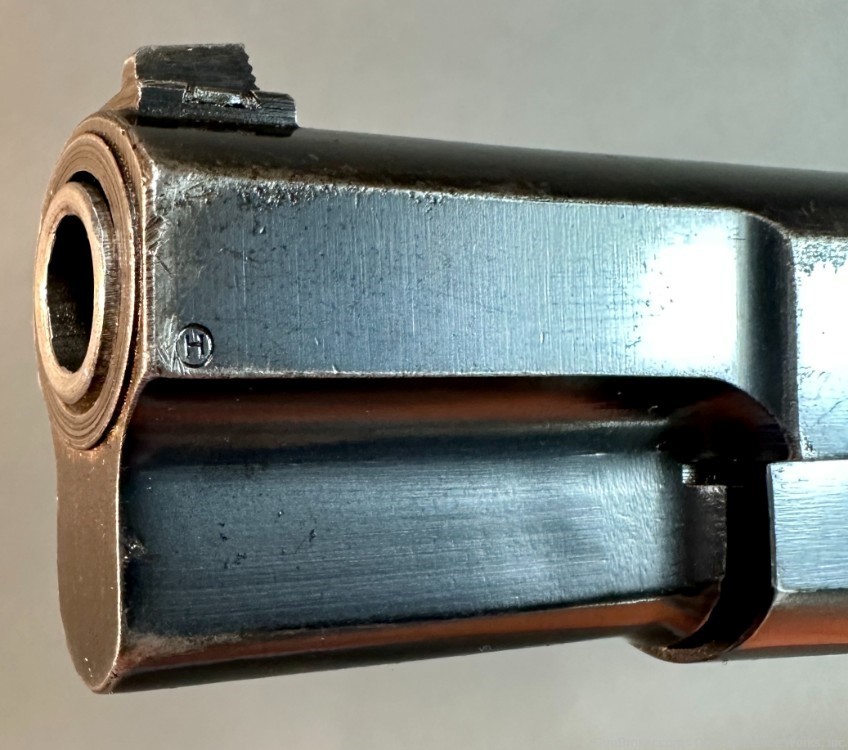 Pre-war Belgian Military Issue Slotted Tangent Hi Power Pistol-img-4