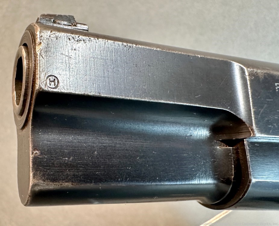 Pre-war Belgian Military Issue Slotted Tangent Hi Power Pistol-img-3