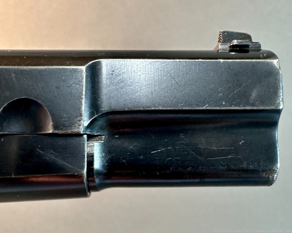 Pre-war Belgian Military Issue Slotted Tangent Hi Power Pistol-img-30
