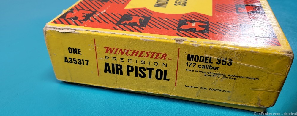 Vintage Winchester Model 353 Precision Air Pistol .177 In Box + Provenance -img-16