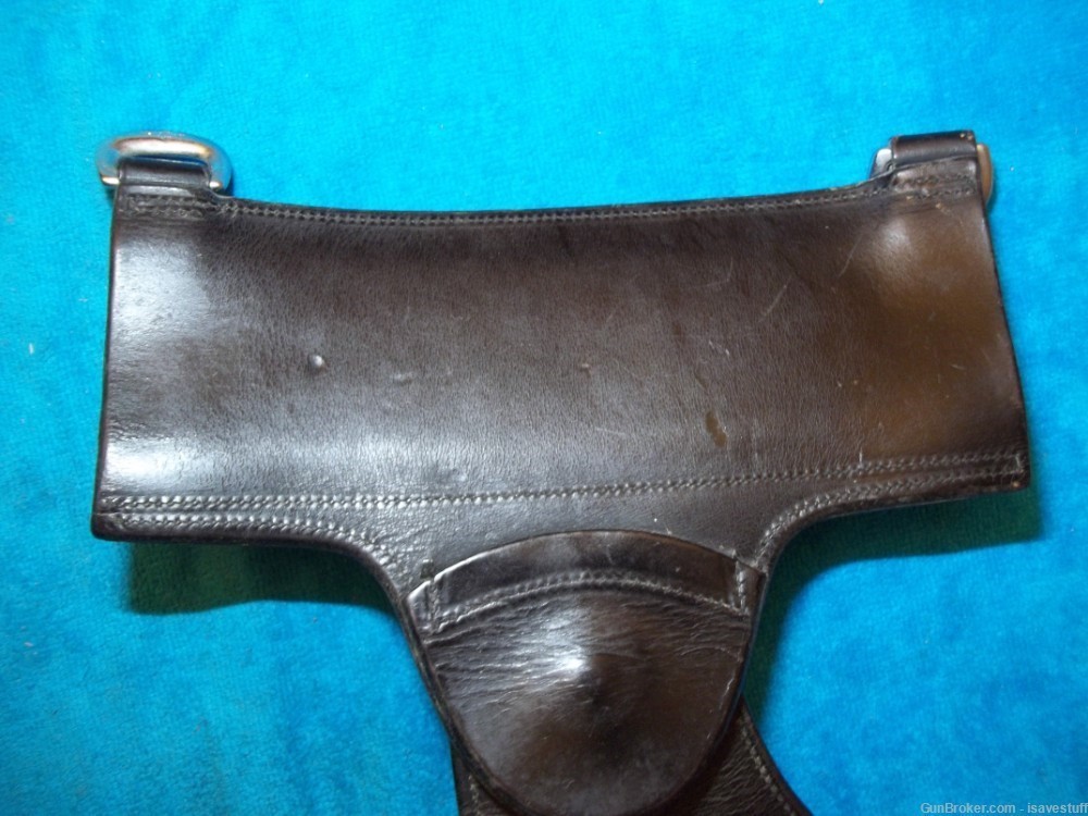 Vintage BT CRUMP Right Hand LEO Police Leather Swivel Duty Holster S&W 10-img-8