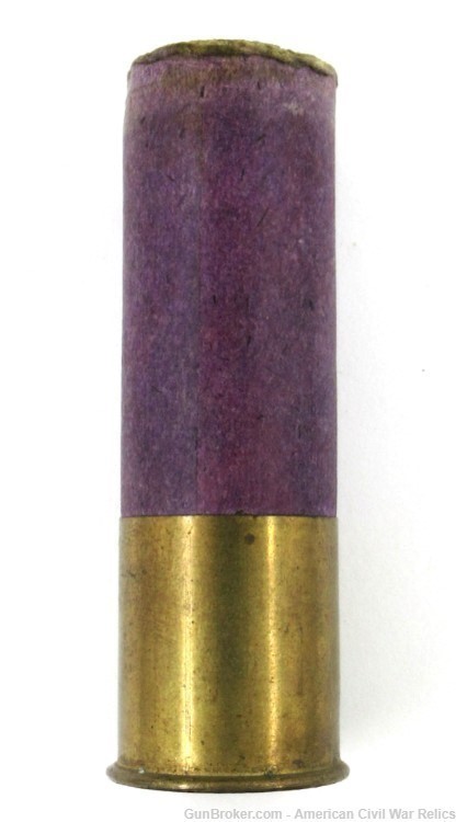 12 Ga. Spent Robin Hood Purple "COMET" Shotshell R.H.P.Co. 1904-1906-img-1