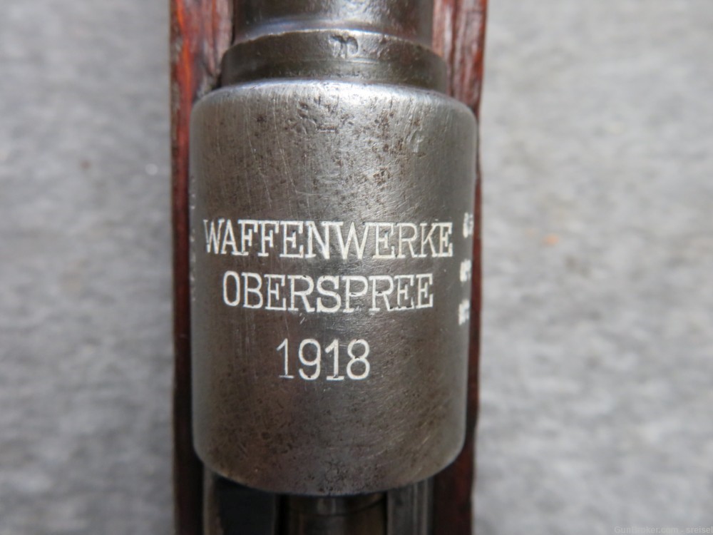 WWI GERMAN GEW 98M MAUSER RIFLE-WAFFENFABRIK OBERSPREE 1918-TANGENT SIGHT-img-6