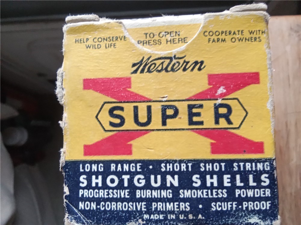 Vintage Western Super-X 410 shotgun ammo-2 boxes-2 1/2" & 3"-7 1/2 shot-img-8