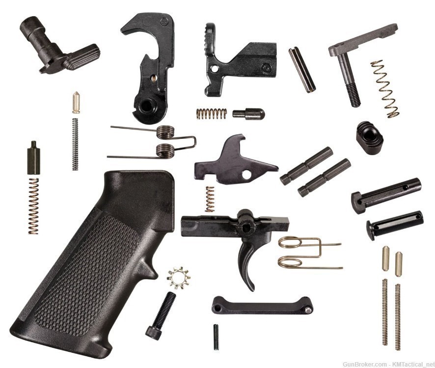 AR10 DPMS .308 AR-308 Lower Parts Kit LPK AR-10 LPK Multi Caliber W/Grip -img-0