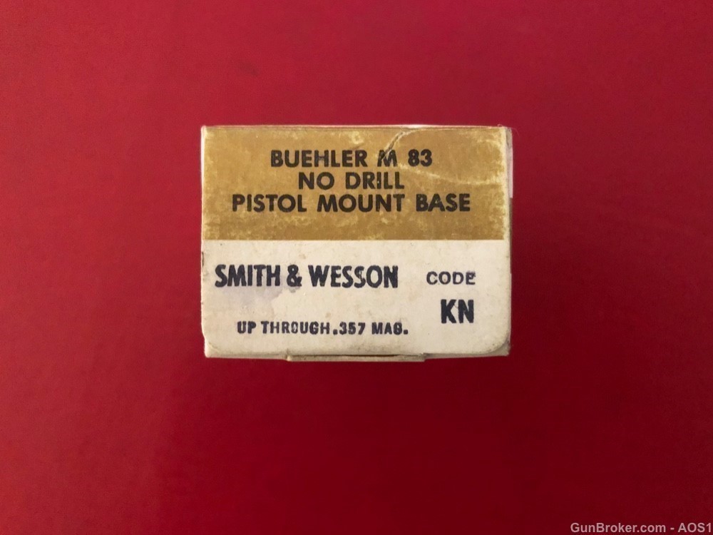 Buehler M83 Pistol Mount Base Smith & Wesson KN NOS-img-8