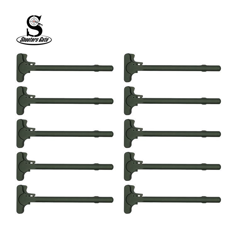 10 Ct. AR-15 Mil Spec Charging handle OD Green-img-0