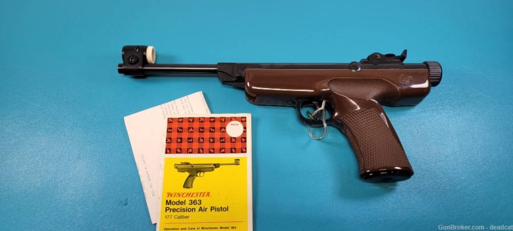 Vintage Winchester Model 363 Air Pistol .177 In Box Paperwork + Provenance-img-3
