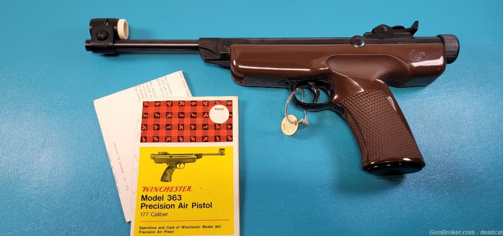 Vintage Winchester Model 363 Air Pistol .177 In Box Paperwork + Provenance-img-0