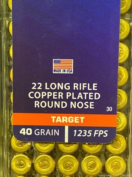 CCI Mini Mag 22lr 40 gr round nose copper plated 1235fps 100 round box-img-2