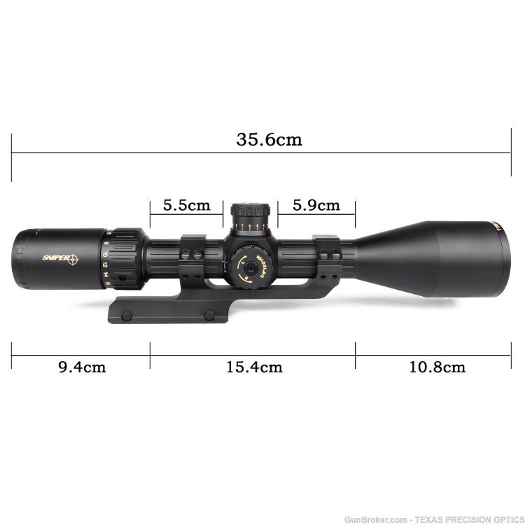 Sniper NT3-18X50SAL Riflescope SFP R/G/B Illuminated Rangefinder Reticle-img-6