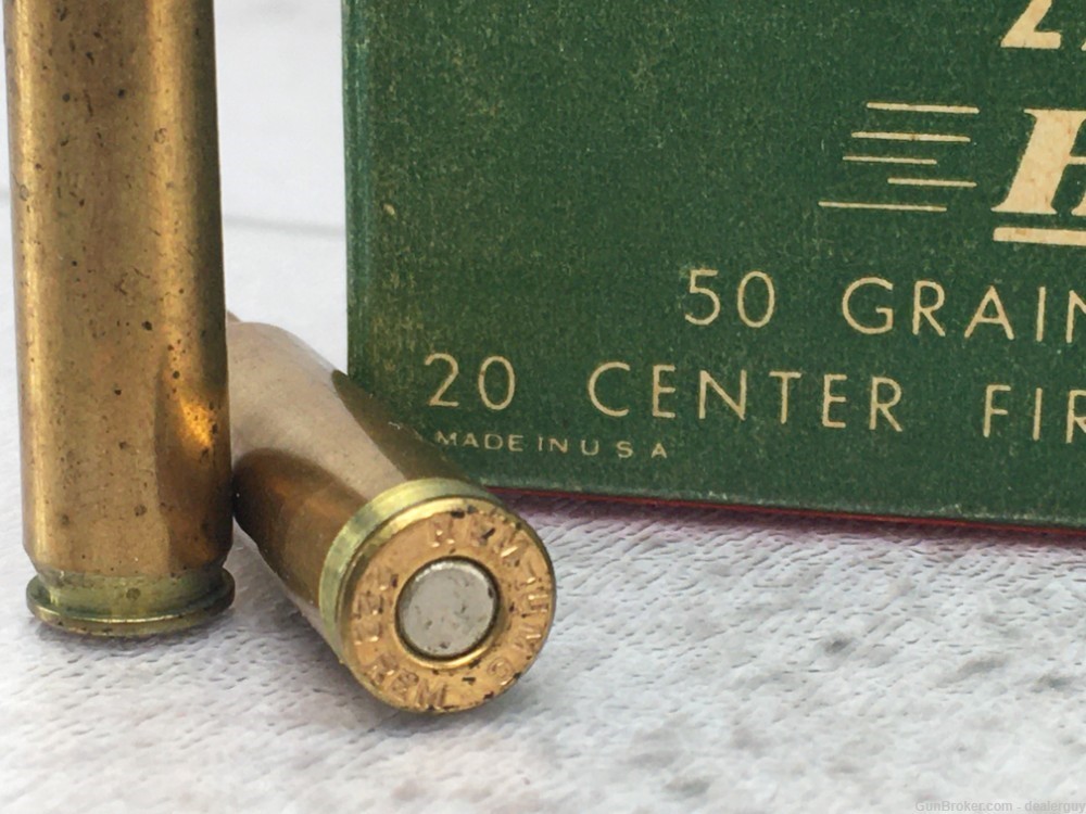 Remington .222 REM Kleanbore 50gr Metal Cased Ammo 20 Rounds Vintage-img-1