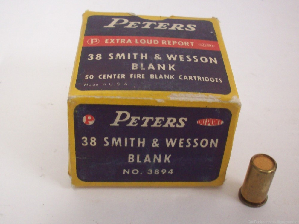 Peters 38 Smith & Wesson Blank Ammunition - 50 Rounds -img-0