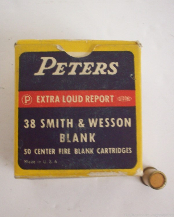 Peters 38 Smith & Wesson Blank Ammunition - 50 Rounds -img-1