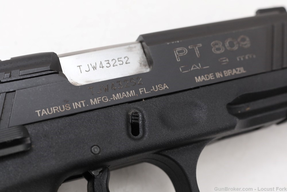 Taurus PT809 9mm 4" Ambi 2-17rd Mags Factory Box NO RESERVE!-img-30