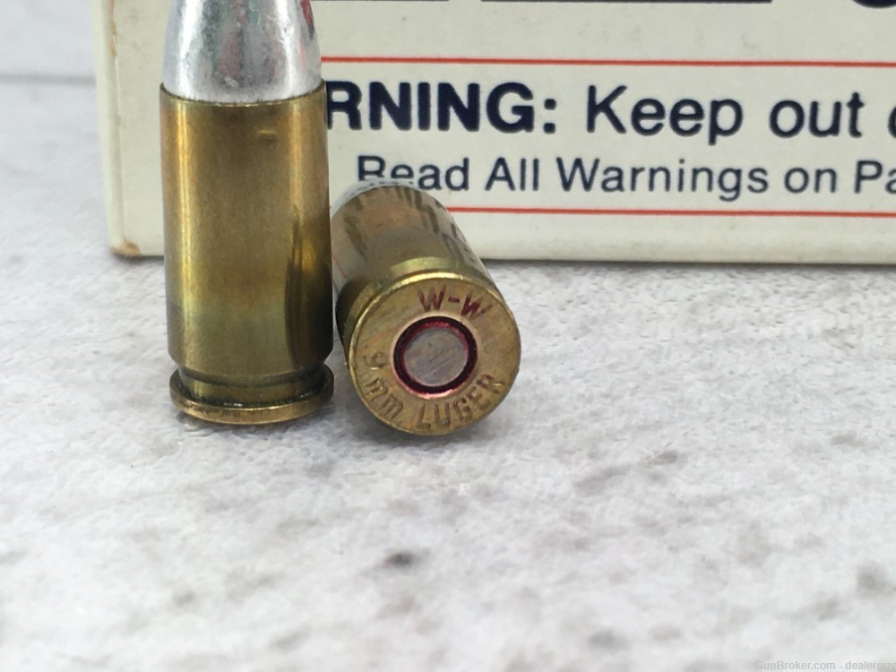 Winchester Western 9mm Luger 115gr Silvertip Hollow Point 50 Rounds Vintage-img-1