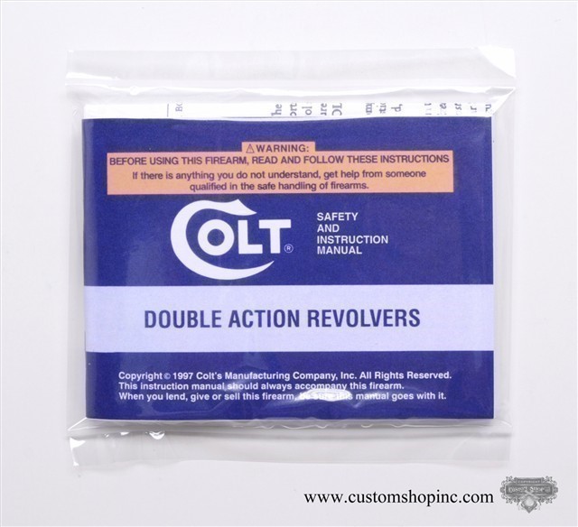 Colt Dbl Action 1997 Manual, Letter, More.-img-0