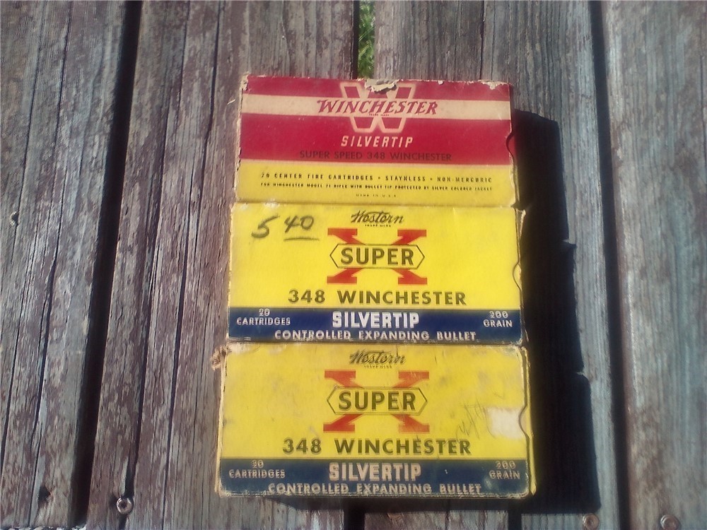 56 rds Winchester 348 200 gr. Silvertip ammo-img-0