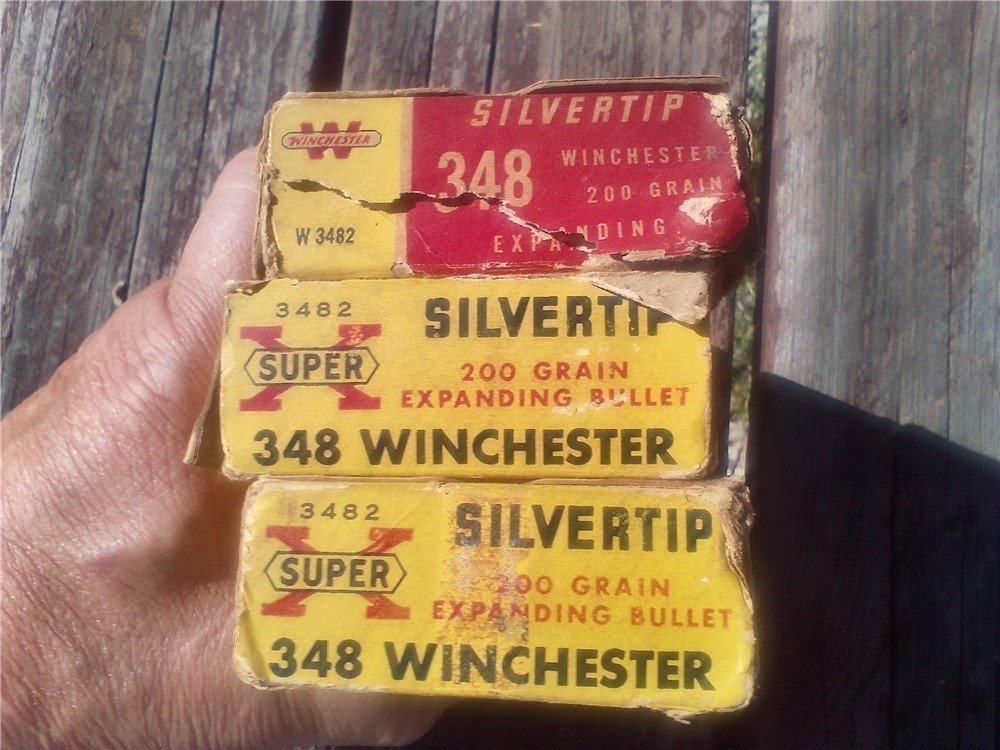 56 rds Winchester 348 200 gr. Silvertip ammo-img-1