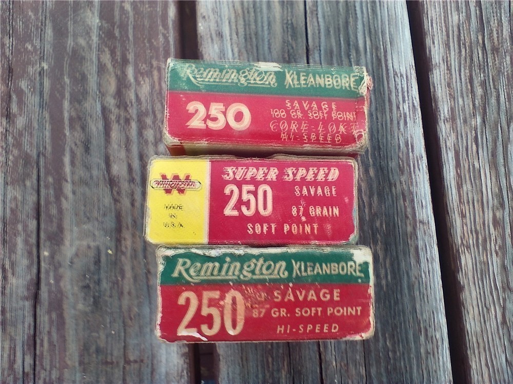 Remington Winchester 250 Savage 87 gr & empties-img-1