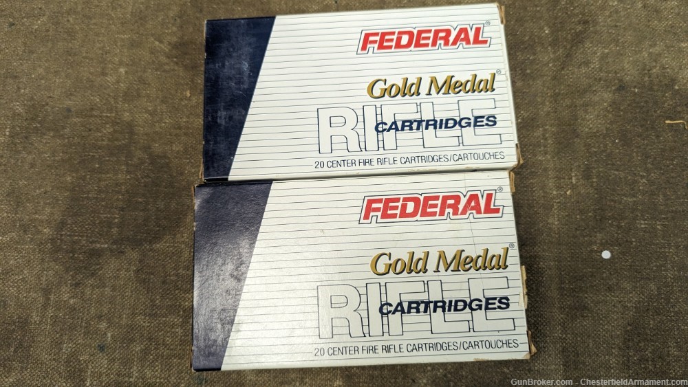 Federal Gold Medal .308 Win 168-gr Match *Lot of 40*-img-1