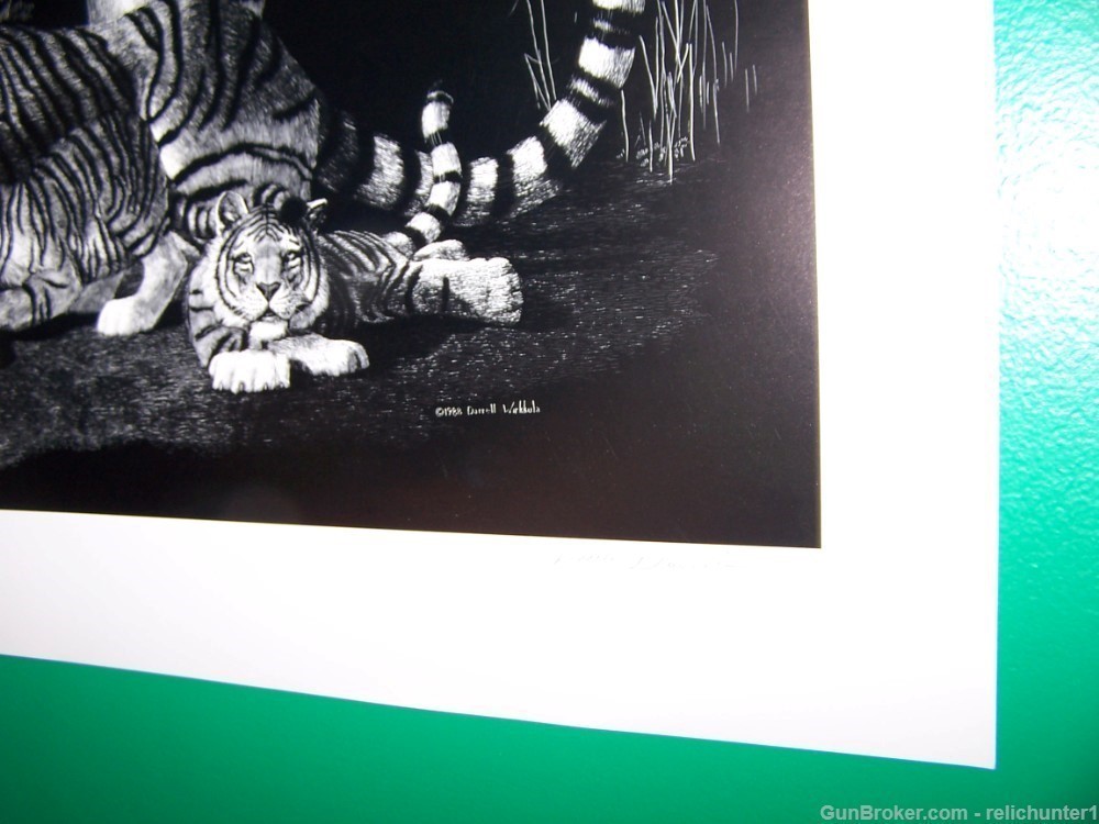 Tiger fine Art Signed  Lithograph New old stk-img-12