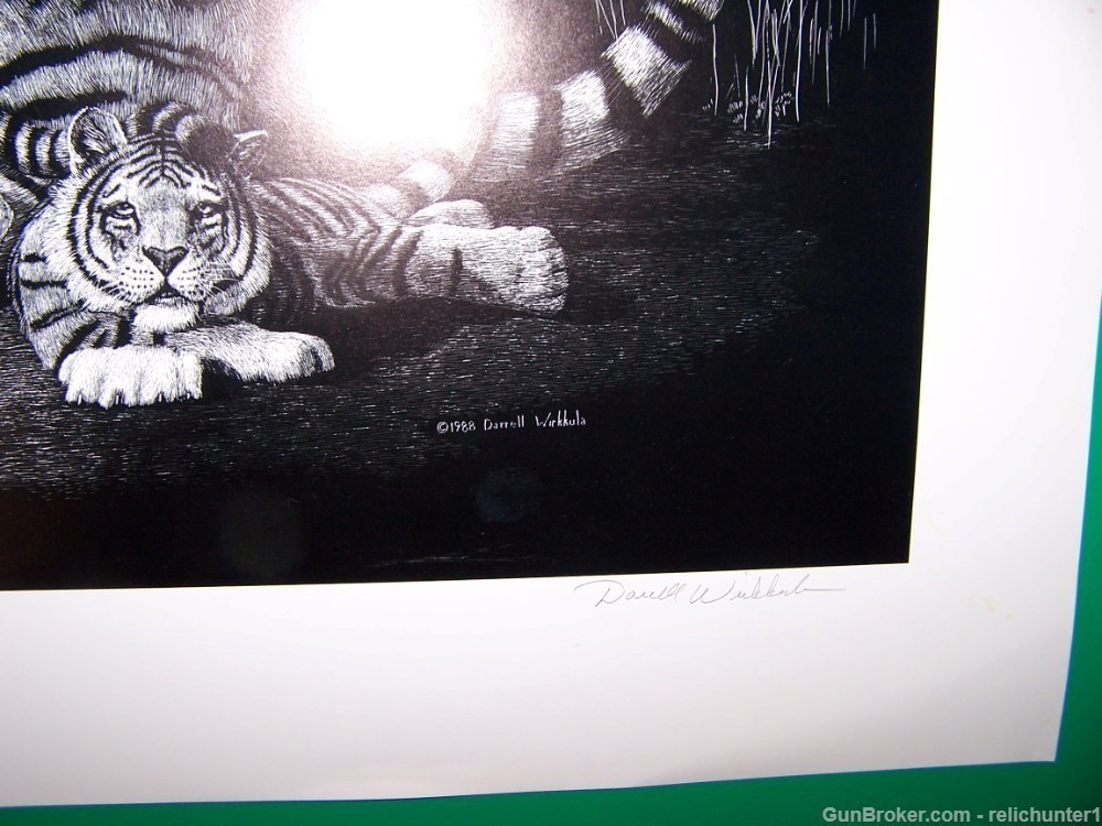 Tiger fine Art Signed  Lithograph New old stk-img-11
