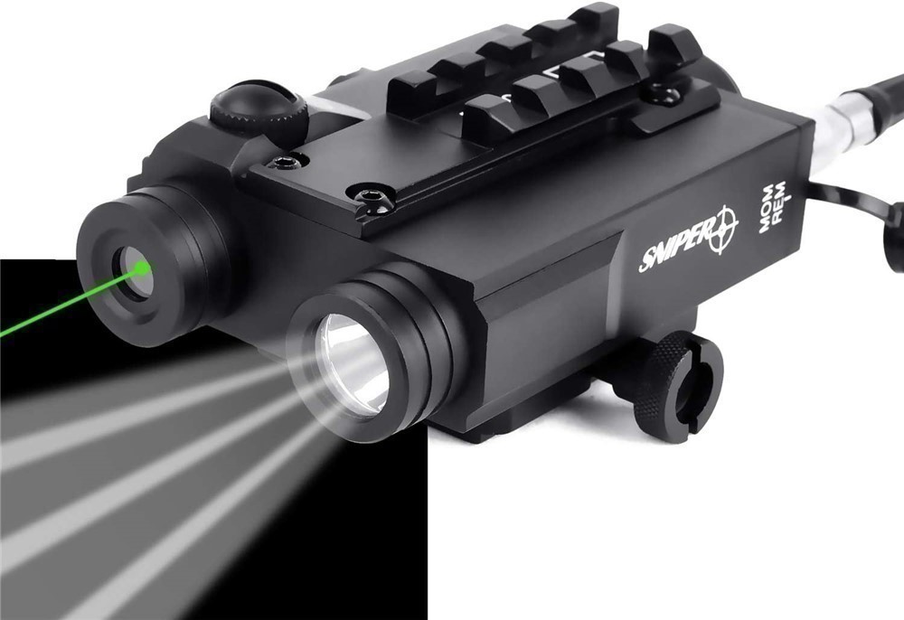Sniper FL2000 Tactical Green Laser Sight w/LED LIGHT FIT for Picatinny rail-img-0