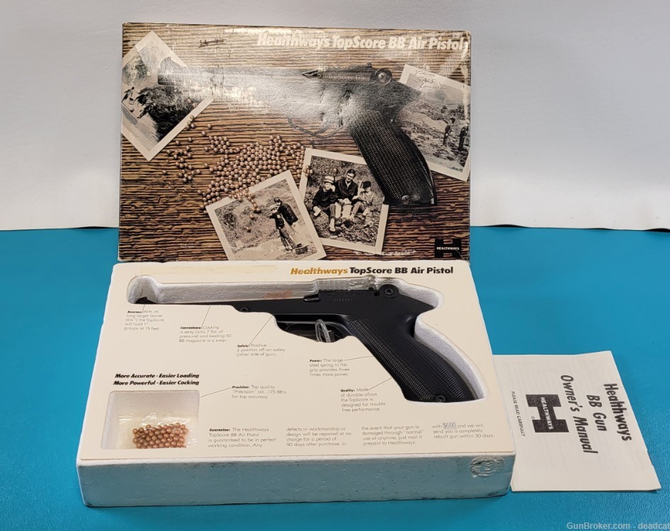 Heathways Plainsman TopScore 175 BB Air Pistol in Box Papers & Provenance-img-0