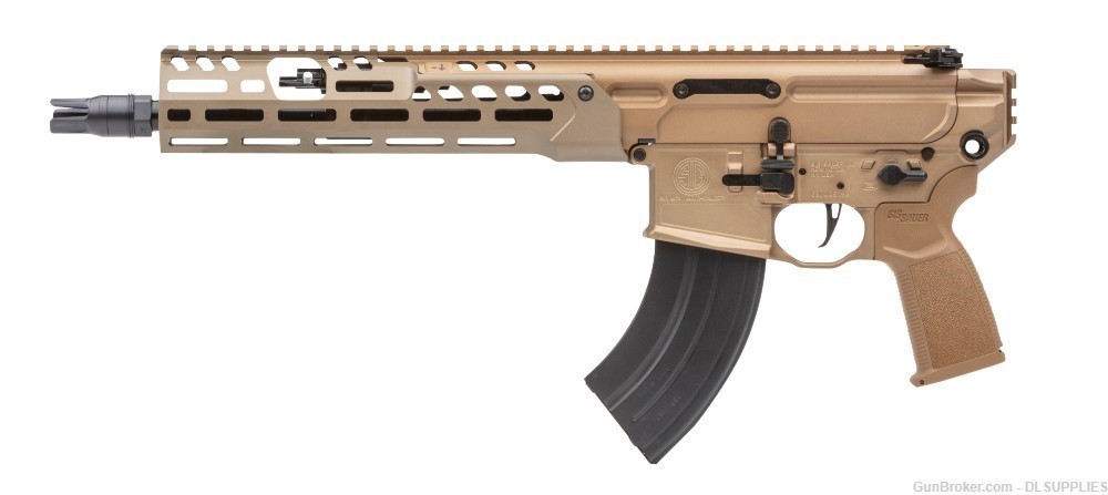 SIG SAUER MCX SPEAR LT COYOTE TAN ANODIZED FINISH (1) 28 RND 11.5" 7.62X39-img-0