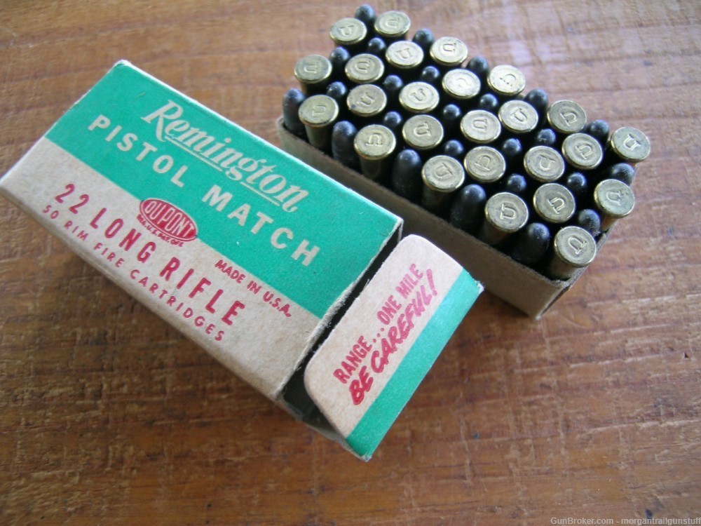 Vintage Remington .22 Pistol Match Ammo Full Box/50-img-6