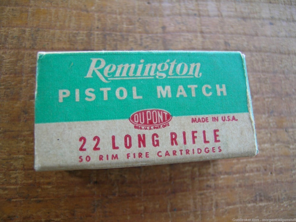 Vintage Remington .22 Pistol Match Ammo Full Box/50-img-0