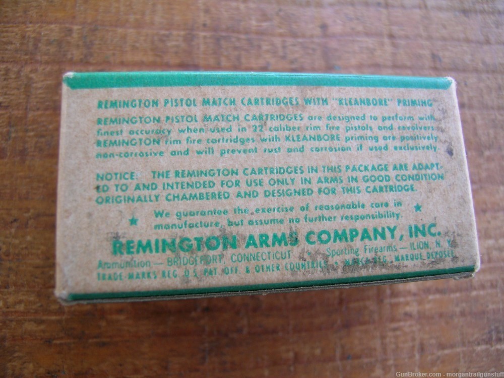 Vintage Remington .22 Pistol Match Ammo Full Box/50-img-1