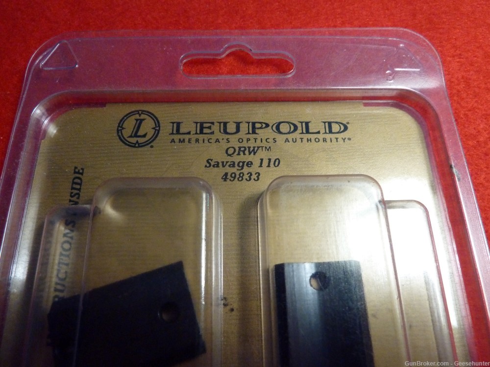Leupold Quick Release Weaver Style Two Piece Base, Savage 110 Gl, 49833-img-2