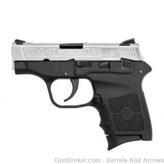 Smith And Wesson  M&P BODYGUARD 380ACP SILVER ENGRAVED SLIDE-img-0